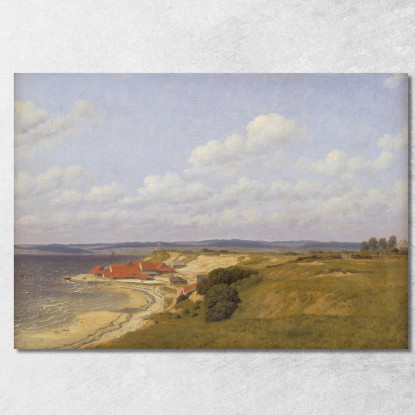 Fabbrica Di Mattoni Di Renbjærg Presso Il Fiordo Di Flensburg Christoffer Wilhelm Eckersberg cwe56 quadro stampato su tela