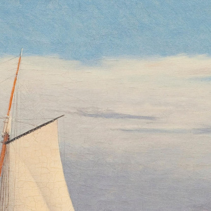 Marina Con L'Isola Di Hjelm E La Costa Dello Jutland Christoffer Wilhelm Eckersberg cwe59 quadro stampato su tela