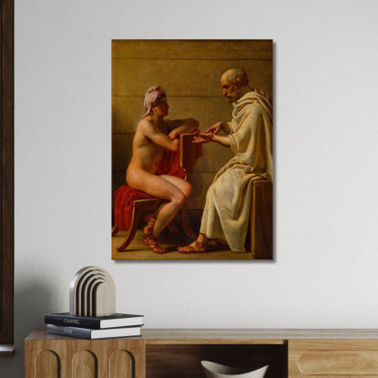 Socrate E Alcibiade Christoffer Wilhelm Eckersberg cwe63 quadro stampato su tela