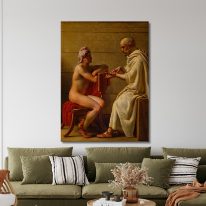 Socrate E Alcibiade Christoffer Wilhelm Eckersberg cwe63 quadro stampato su tela