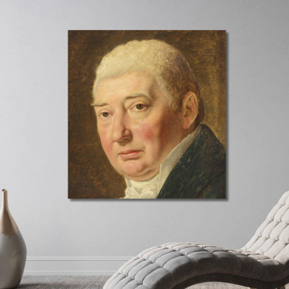 Studio Per Il Ritratto Del Mercante Schmidt Christoffer Wilhelm Eckersberg cwe64 quadro stampato su tela