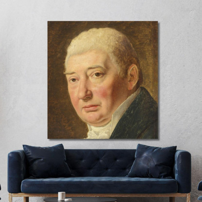 Studio Per Il Ritratto Del Mercante Schmidt Christoffer Wilhelm Eckersberg cwe64 quadro stampato su tela