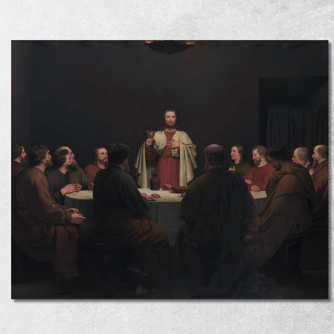 L'Ultima Cena Christoffer Wilhelm Eckersberg cwe77 quadro stampato su tela L'Ultima Cena Christoffer Wilhelm Eckersberg cwe77 quadro stampato su tela