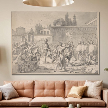 L'Ultimo Degli Orazi Christoffer Wilhelm Eckersberg cwe81 quadro stampato su tela