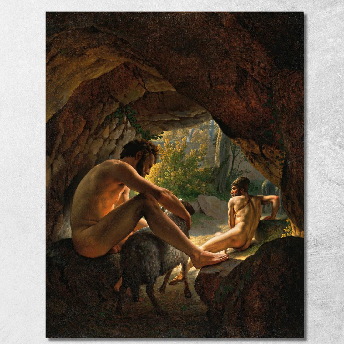 Ulisse Fugge Dalla Grotta Di Polifemo Christoffer Wilhelm Eckersberg cwe84 quadro stampato su tela Ulisse Fugge Dalla Grotta Di Polifemo Christoffer Wilhelm Eckersberg cwe84 quadro stampato su tela