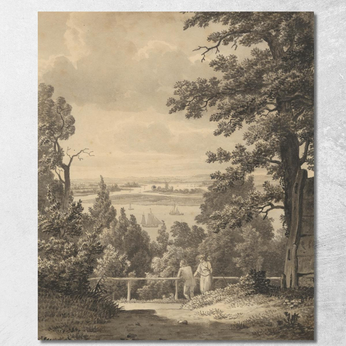 Veduta Da Altona Con Vista Sull'Elba Christoffer Wilhelm Eckersberg cwe89 quadro stampato su tela Veduta Da Altona Con Vista Sull'Elba Christoffer Wilhelm Eckersberg cwe89 quadro stampato su tela