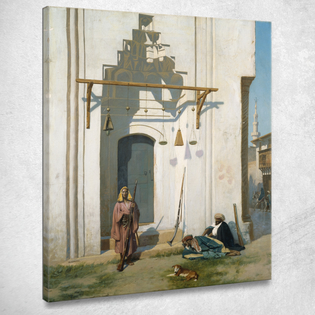 Guardie Alla Porta Di Una Tomba Jean-Léon Gérôme jlg56 quadro stampato su tela Guardie Alla Porta Di Una Tomba Jean-Léon Gérôme jlg56 quadro stampato su tela