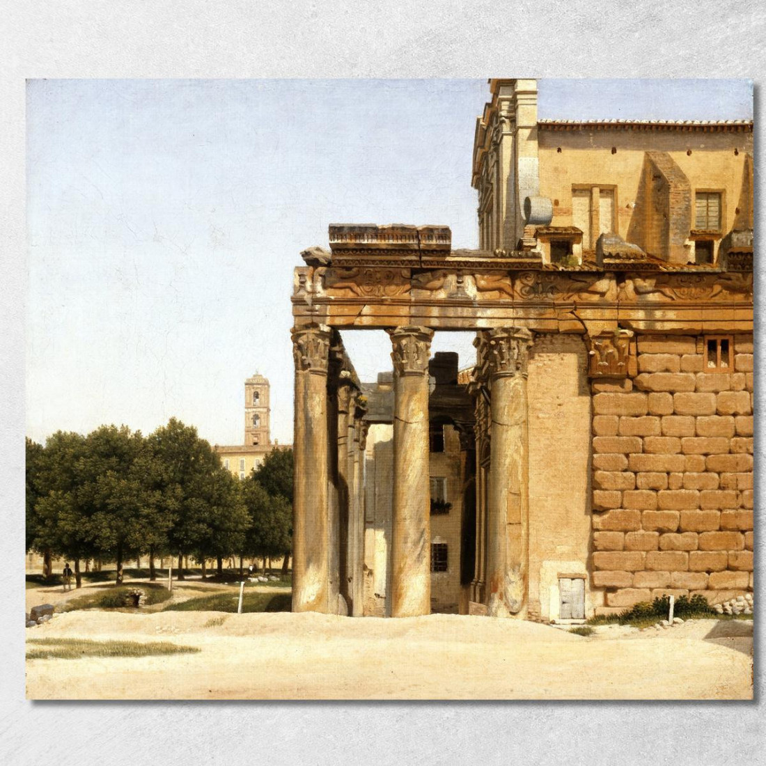 Veduta Della Via Sacra Roma Christoffer Wilhelm Eckersberg cwe100 quadro stampato su tela Veduta Della Via Sacra Roma Christoffer Wilhelm Eckersberg cwe100 quadro stampato su tela
