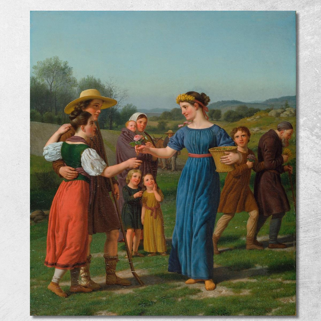 La Fanciulla Da Lontano Christoffer Wilhelm Eckersberg cwe103 quadro stampato su tela
