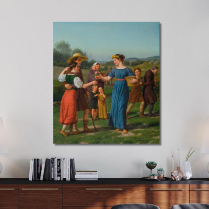La Fanciulla Da Lontano Christoffer Wilhelm Eckersberg cwe103 quadro stampato su tela