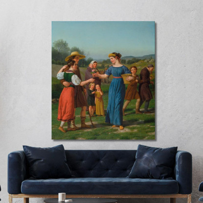 La Fanciulla Da Lontano Christoffer Wilhelm Eckersberg cwe103 quadro stampato su tela