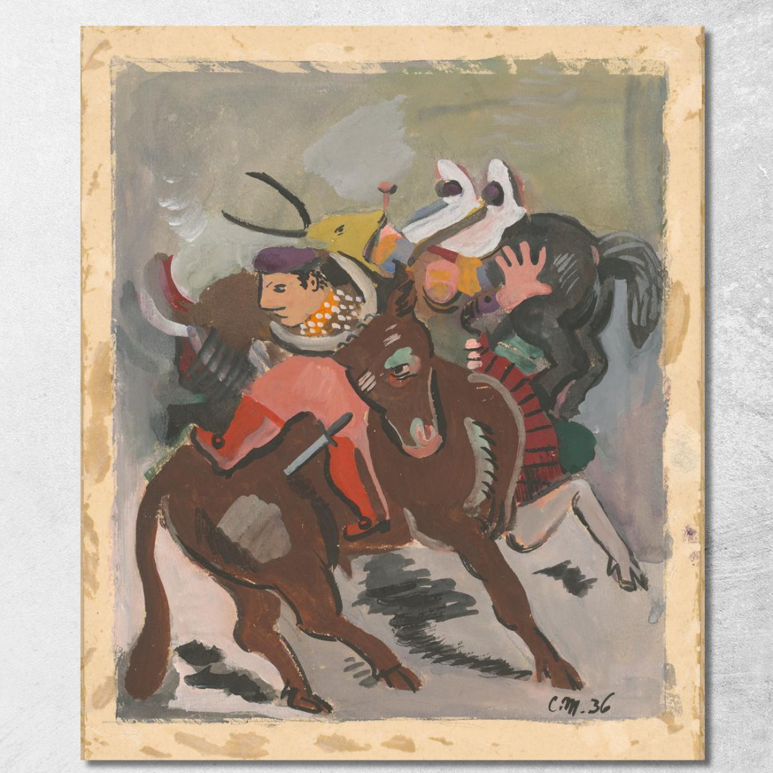 Corrida Cyprián Majerník cmj8 quadro stampato su tela Corrida Cyprián Majerník cmj8 quadro stampato su tela