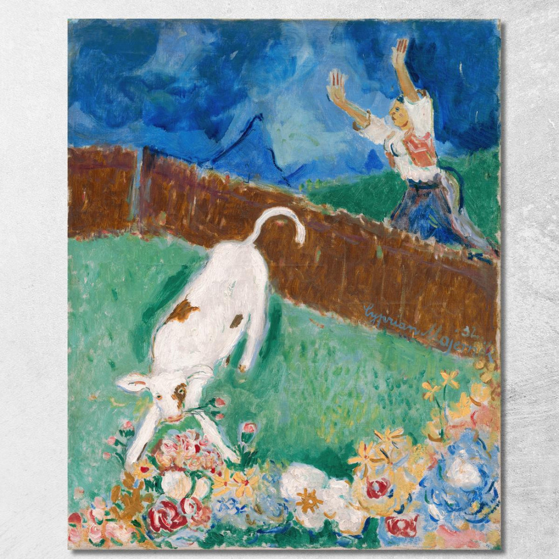 Vitello Cyprián Majerník cmj10 quadro stampato su tela Vitello Cyprián Majerník cmj10 quadro stampato su tela