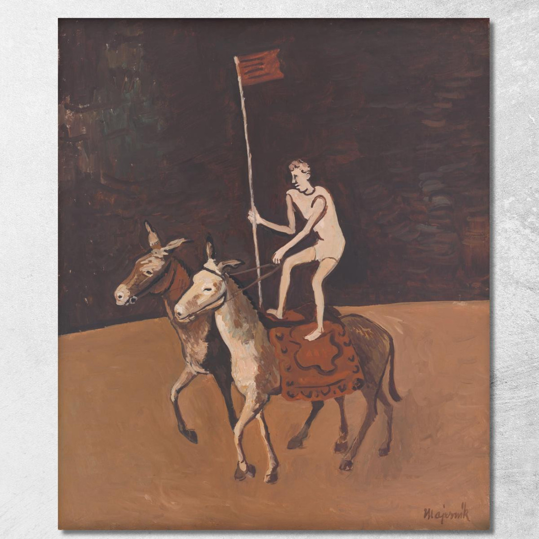Artista Circense Sui Cavalli Cyprián Majerník cmj13 quadro stampato su tela Artista Circense Sui Cavalli Cyprián Majerník cmj13 quadro stampato su tela