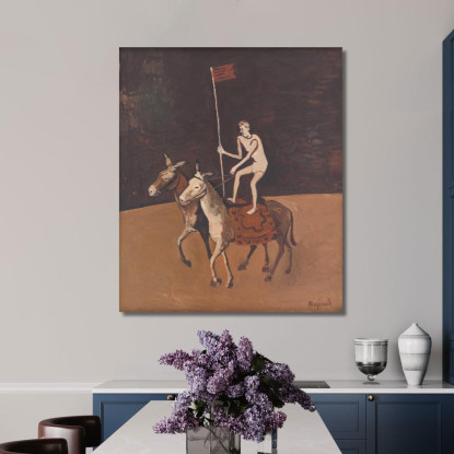 Artista Circense Sui Cavalli Cyprián Majerník cmj13 quadro stampato su tela