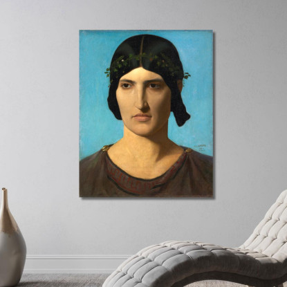 Testa Di Donna Italiana Jean-Léon Gérôme jlg58 quadro stampato su tela
