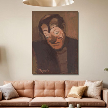 Clown Cyprián Majerník cmj16 quadro stampato su tela