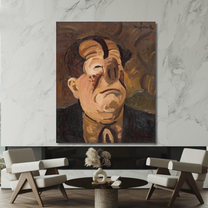 Clown Che Piange Cyprián Majerník cmj19 quadro stampato su tela