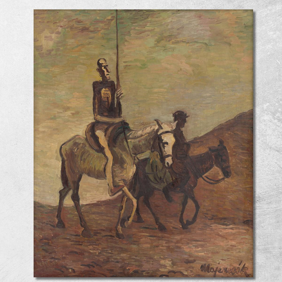 Don Chisciotte E Sancho Panza Cyprián Majerník cmj21 quadro stampato su tela