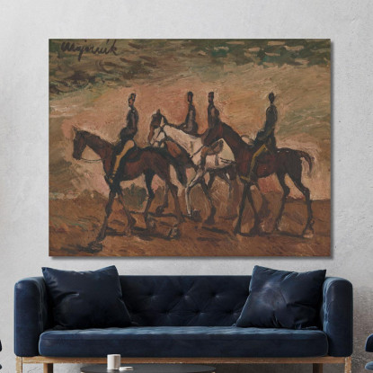 Pattuglia A Cavallo Cyprián Majerník cmj36 quadro stampato su tela
