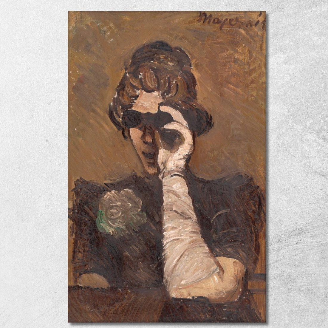 Donna Con Binocolo Da Teatro Cyprián Majerník cmj38 quadro stampato su tela Donna Con Binocolo Da Teatro Cyprián Majerník cmj38 quadro stampato su tela