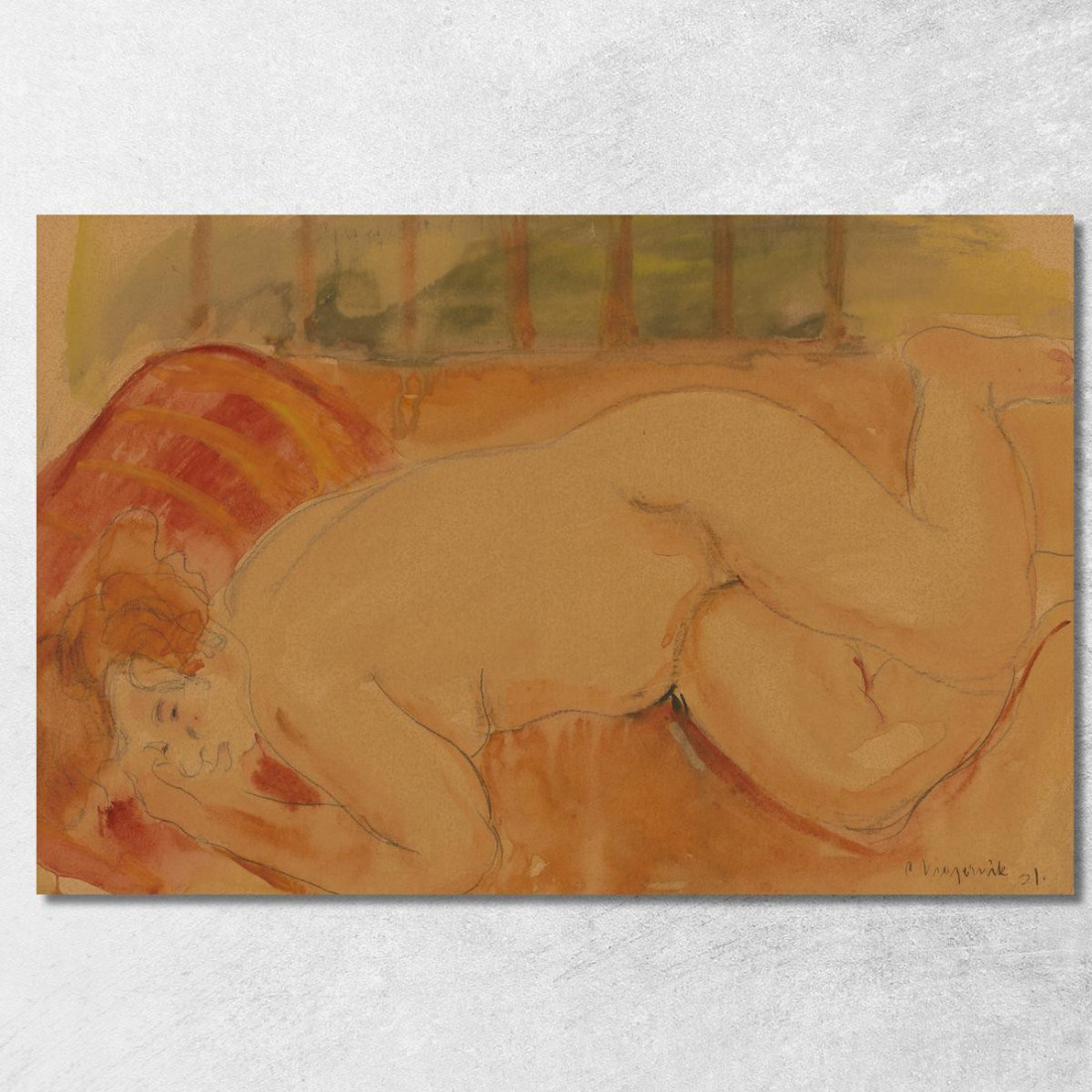 Nudo Disteso Cyprián Majerník cmj57 quadro stampato su tela Nudo Disteso Cyprián Majerník cmj57 quadro stampato su tela