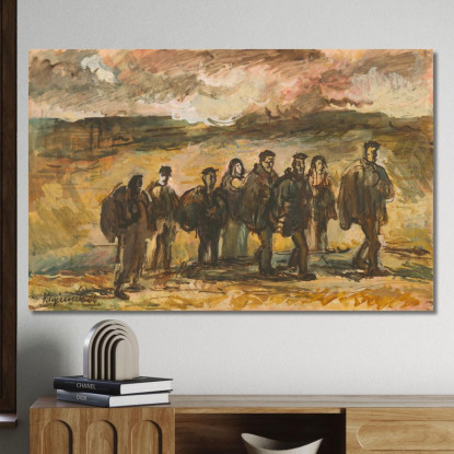Rifugiati 6 Cyprián Majerník cmj62 quadro stampato su tela