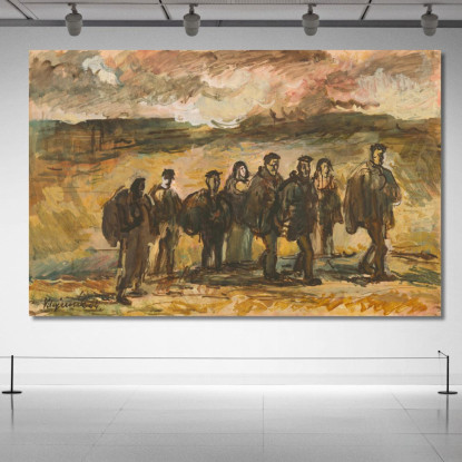 Rifugiati 6 Cyprián Majerník cmj62 quadro stampato su tela