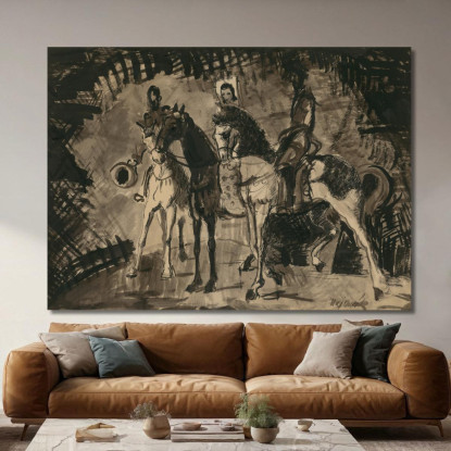 Cavalieri 2 Cyprián Majerník cmj68 quadro stampato su tela