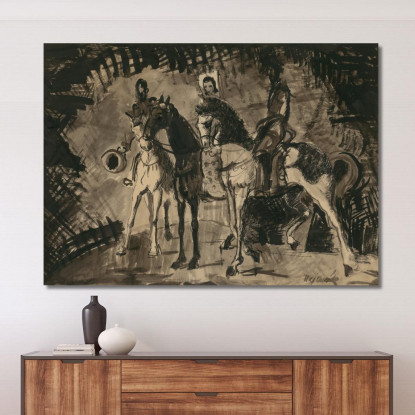 Cavalieri 2 Cyprián Majerník cmj68 quadro stampato su tela