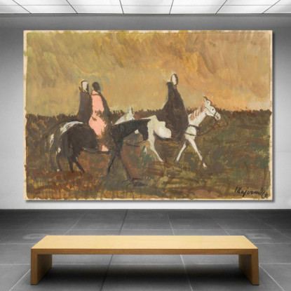 Tre Cavalieri Cyprián Majerník cmj83 quadro stampato su tela