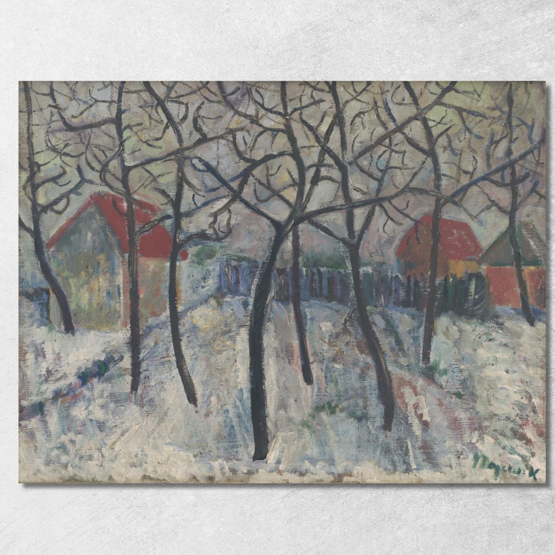 Alberi In Un Giardino Cyprián Majerník cmj84 quadro stampato su tela