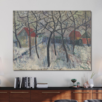 Alberi In Un Giardino Cyprián Majerník cmj84 quadro stampato su tela