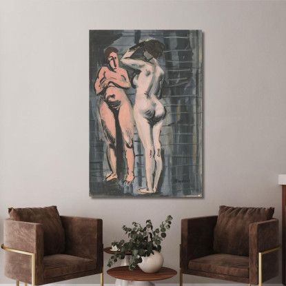 Due Nudi Femminili Cyprián Majerník cmj85 quadro stampato su tela