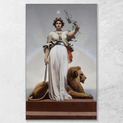 La Repubblica Jean-Léon Gérôme jlg69 quadro stampato su tela