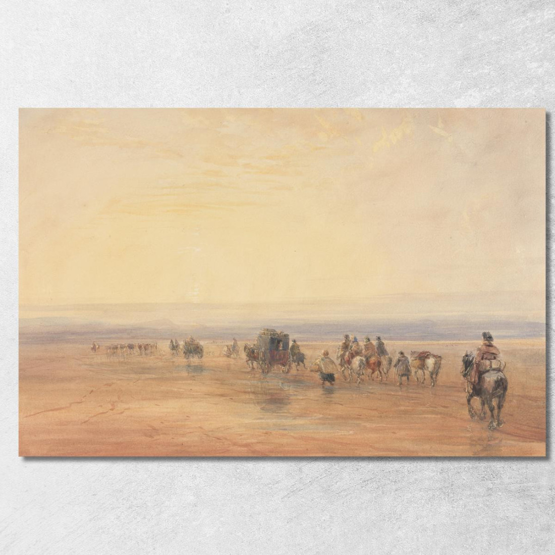 Attraversando Le Sabbie Di Lancaster David Cox dcx9 quadro stampato su tela Attraversando Le Sabbie Di Lancaster David Cox dcx9 quadro stampato su tela