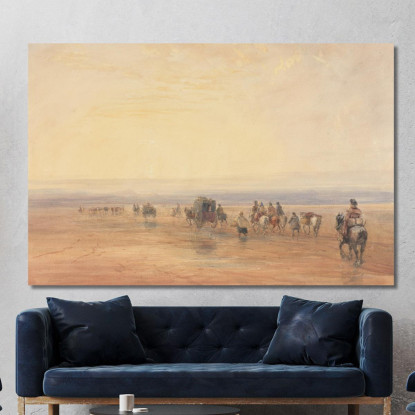 Attraversando Le Sabbie Di Lancaster David Cox dcx9 quadro stampato su tela