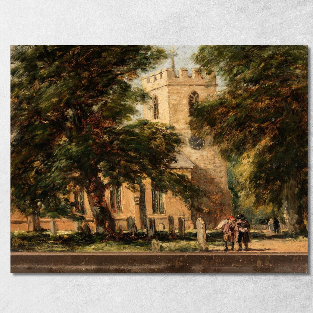 Chiesa Di Harborne Vicino A Birmingham David Cox dcx21 quadro stampato su tela Chiesa Di Harborne Vicino A Birmingham David Cox dcx21 quadro stampato su tela