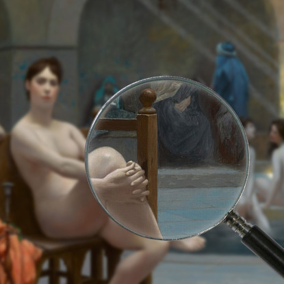 Il Bagno Delle Donne Jean-Léon Gérôme jlg71 quadro stampato su tela