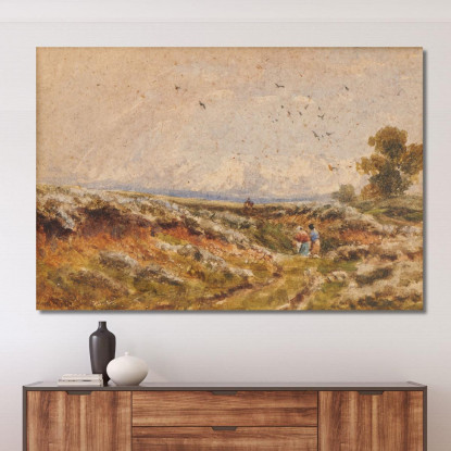 Scena Di Brughiera David Cox dcx24 quadro stampato su tela