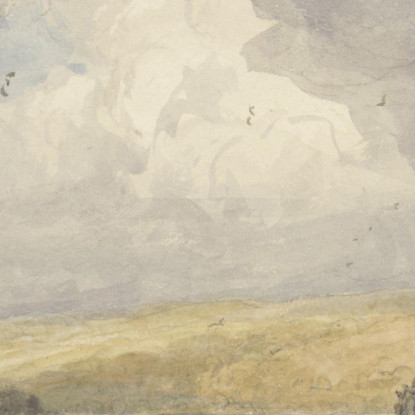 Paesaggio Con Viaggiatori David Cox dcx29 quadro stampato su tela