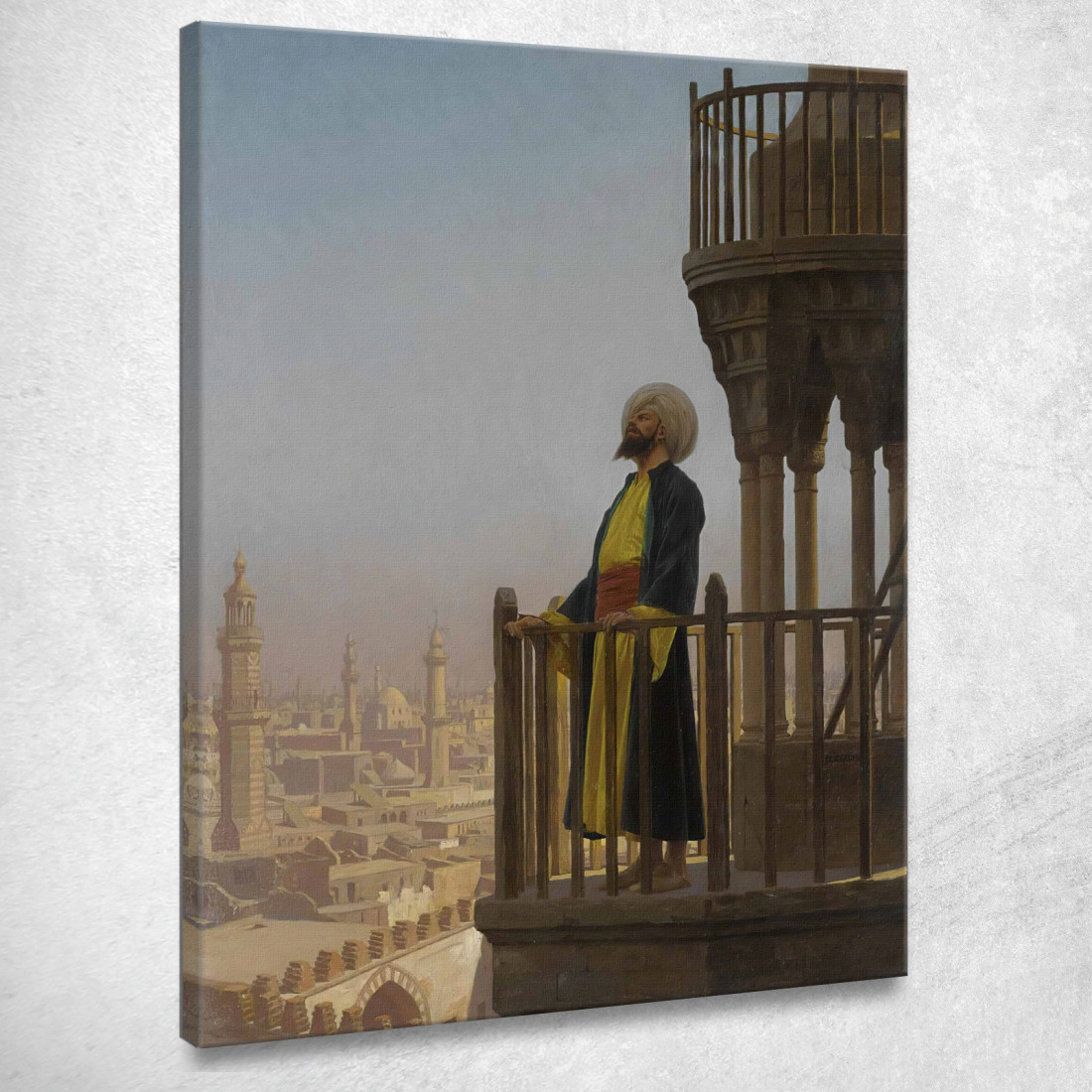 Le Muezzin Jean-Léon Gérôme jlg75 quadro stampato su tela Le Muezzin Jean-Léon Gérôme jlg75 quadro stampato su tela