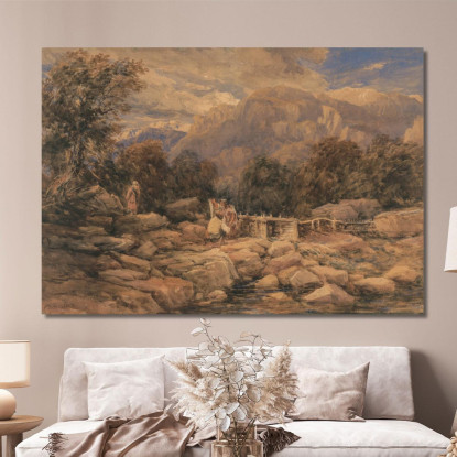 La Trappola Per Salmoni David Cox dcx48 quadro stampato su tela