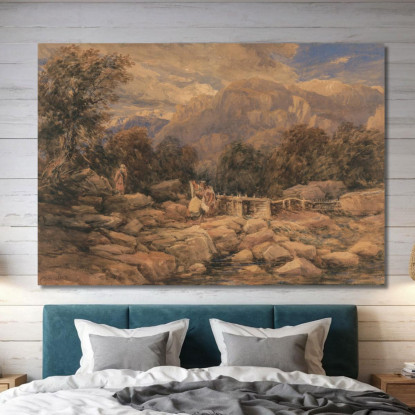 La Trappola Per Salmoni David Cox dcx48 quadro stampato su tela
