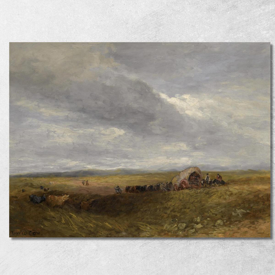 Viaggiatori In Un Paesaggio David Cox dcx52 quadro stampato su tela Viaggiatori In Un Paesaggio David Cox dcx52 quadro stampato su tela