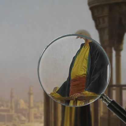 Le Muezzin Jean-Léon Gérôme jlg75 quadro stampato su tela