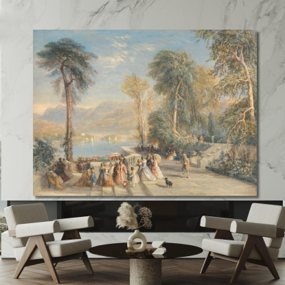 Windermere Durante La Regata David Cox dcx58 quadro stampato su tela