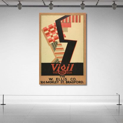 Virgil - La Pura Seta Edward McKnight Kauffer emk18 quadro stampato su tela