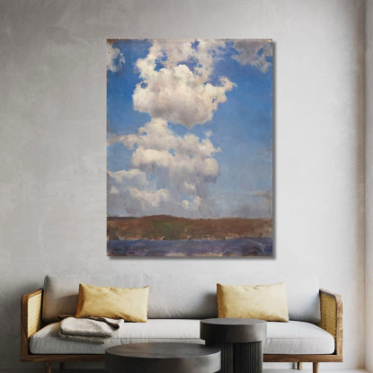Estudio De Nubes Eero Järnefelt ejr3 cuadro en lienzo