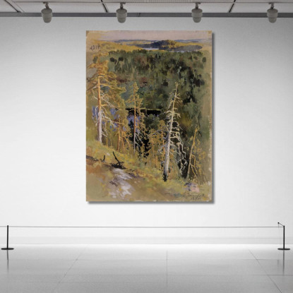 Paisaje Forestal Eero Järnefelt ejr7 cuadro en lienzo